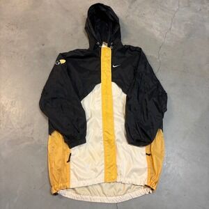 Vintage 90s Black and White Windbreaker Jacket
